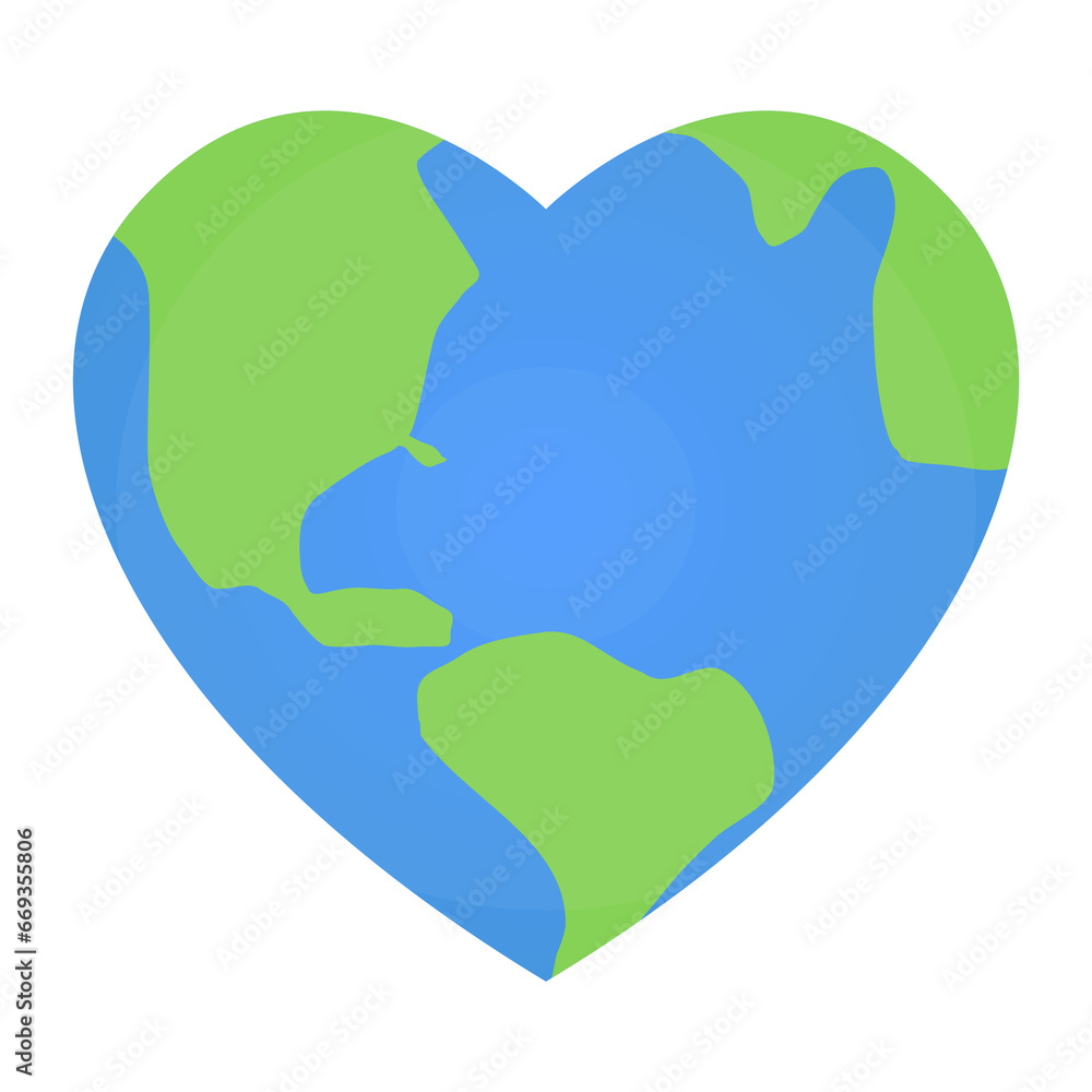 Vector illustration of earth shaped love icon sign and symbol. colored icons for website design .Simple design on transparent background (PNG). Vector illustration of earth shaped love icon sign and symbol. colored icons for website design .Simple design on transparent background (PNG).