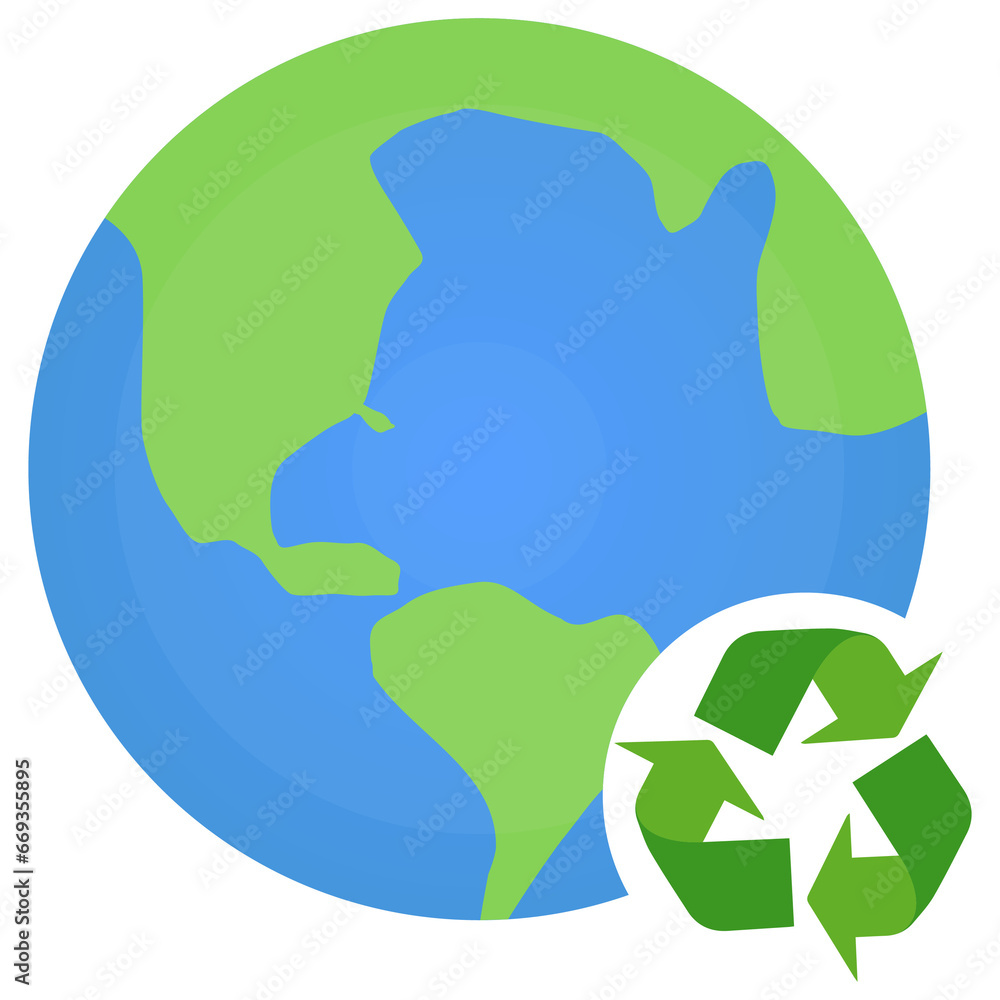Vector illustration of recycling for the earth icon sign and symbol. colored icons for website design .Simple design on transparent background (PNG). Vector illustration of recycling for the earth icon sign and symbol. colored icons for website design .Simple design on transparent background (PNG).
