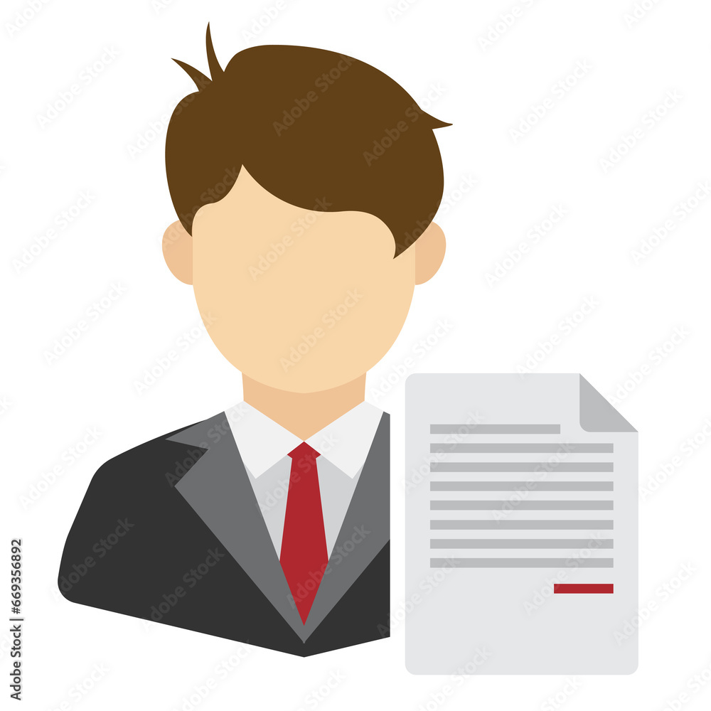 Vector illustration of employee cover letter icon sign and symbol. colored icons for website design .Simple design on White background. Vector illustration of employee cover letter icon sign and symbol. colored icons for website design .Simple design on White background.