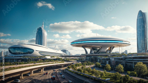 Futuristic Architectural Marvels and Eco-Energy Roads