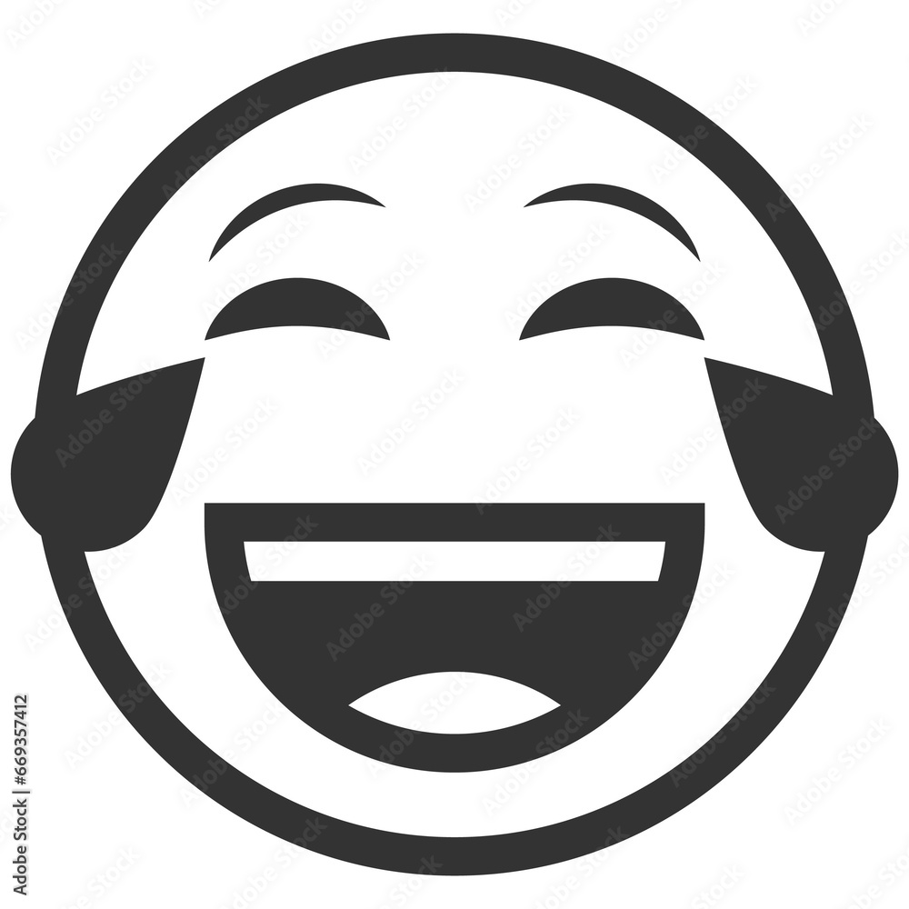 Vector illustration of laugh emoticons. icon in dark color for website design .Simple design on transparent background (PNG). Vector illustration of laugh emoticons. icon in dark color for website design .Simple design on transparent background (PNG).