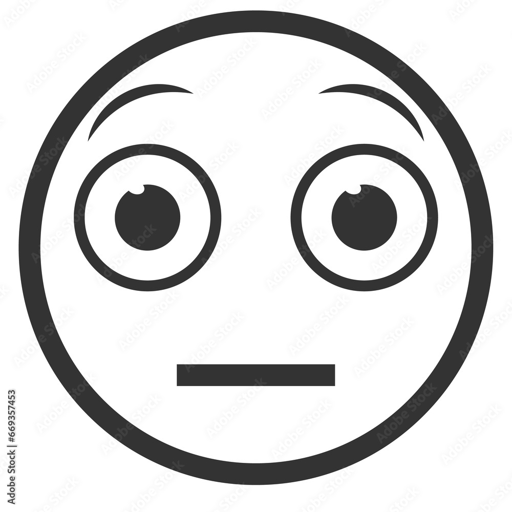 Vector illustration of flat shocked emoticons. icon in dark color for website design .Simple design on transparent background (PNG). Vector illustration of flat shocked emoticons. icon in dark color for website design .Simple design on transparent background (PNG).