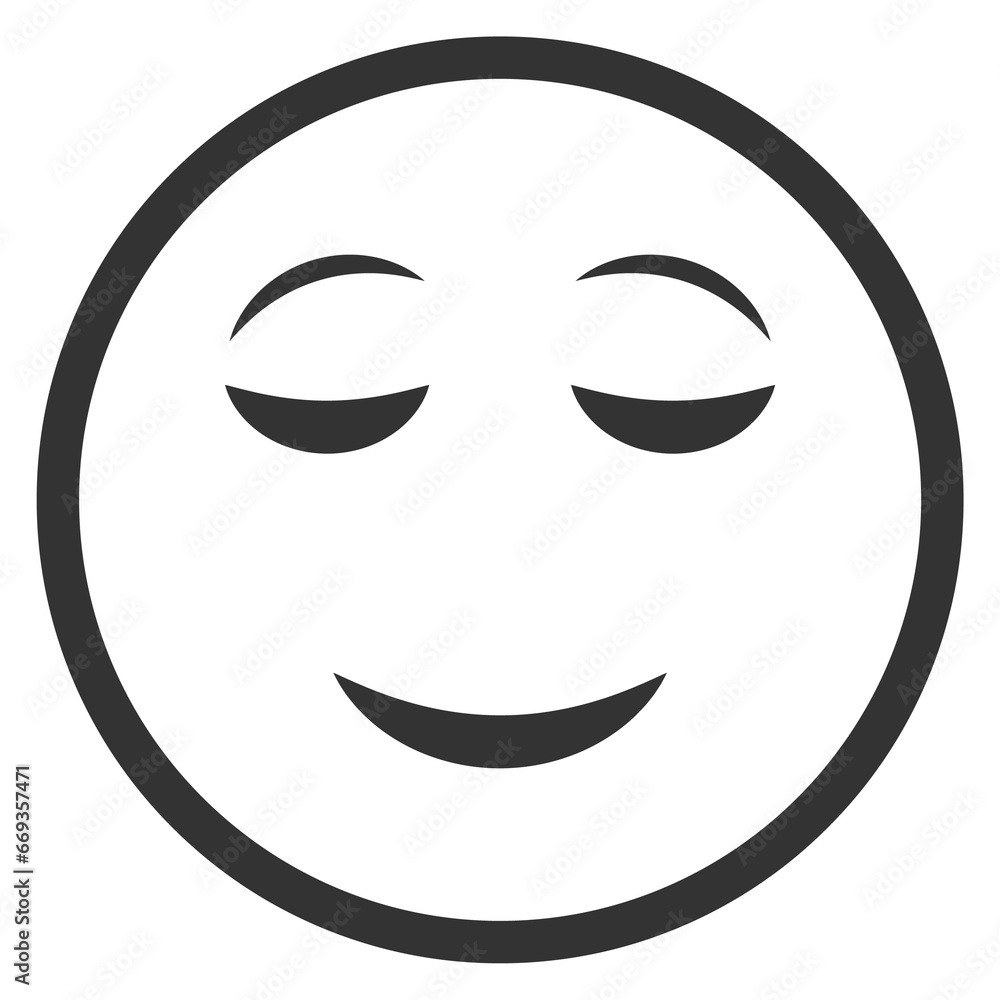 Vector illustration of calm expression emoticons. icon in dark color for website design .Simple design on transparent background (PNG). Vector illustration of calm expression emoticons. icon in dark color for website design .Simple design on transparent background (PNG).