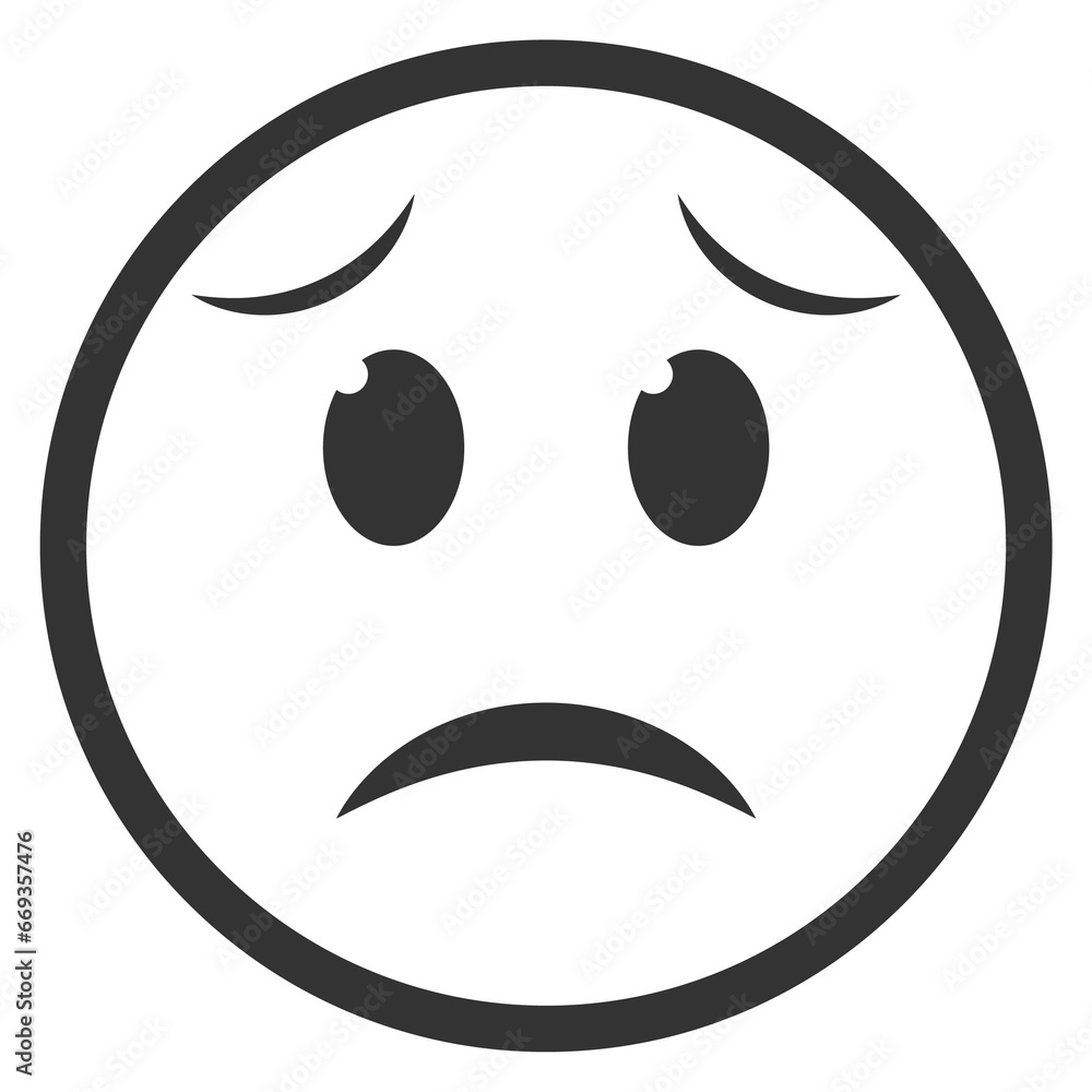 Vector illustration of afraid emoticons. icon in dark color for website design .Simple design on transparent background (PNG). Vector illustration of afraid emoticons. icon in dark color for website design .Simple design on transparent background (PNG).