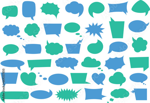 
Speech bubble game. Bubble text, cartoon dialog box, message box. Empty vector white speech bubbles. Cartoon balloon word design.