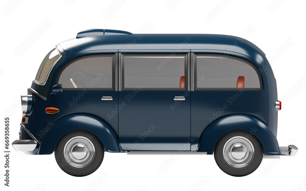 minivan microcar retrofuturism side