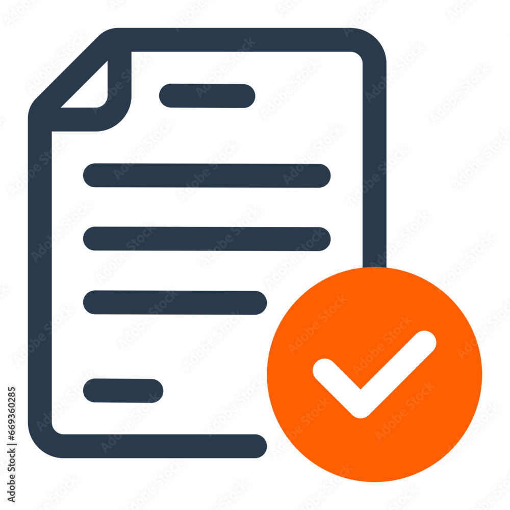 Approved Document Stamp Icon Approved Document Stamp Icon