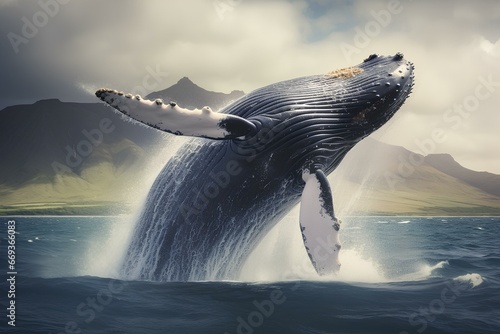 humpback whale in ocean natural environment. Ocean nature photography © Muhammad