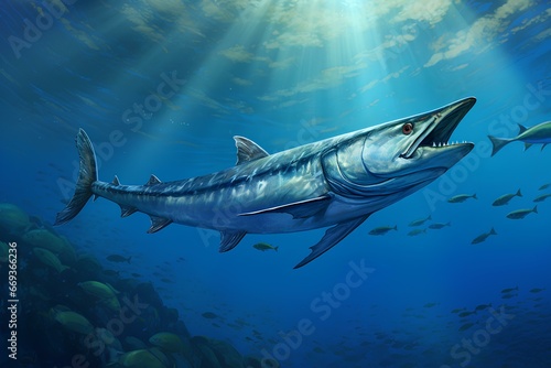 king mackerel in ocean natural environment. Ocean nature photography © Muhammad