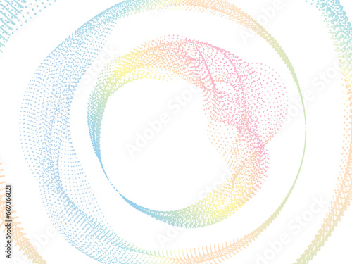 Abstract colorful wave circle line on transparent background modern stream wave and wave curve round lines background. Vector business Illustration pattern of lines concept in transparent background