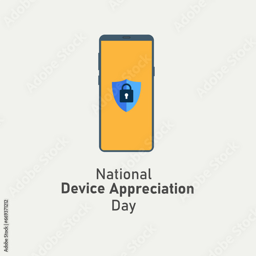 vector graphic of National Device Appreciation Day good for national National Device Appreciation Day celebration. flat design. flyer design.flat illustration.