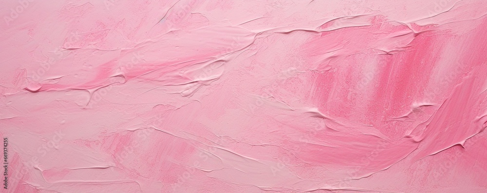 Fototapeta premium Generative AI : Pink wheat paste paper texture background. Street poster