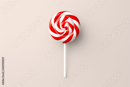 candy lollipop on a white