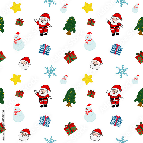 Christmas seamless pattern png 