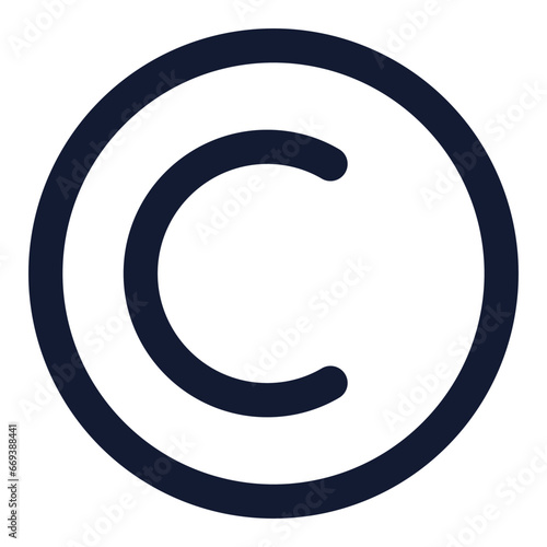 copyright icon for business and marketing