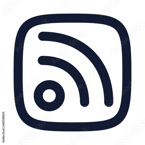 rss icon for business and marketing photo