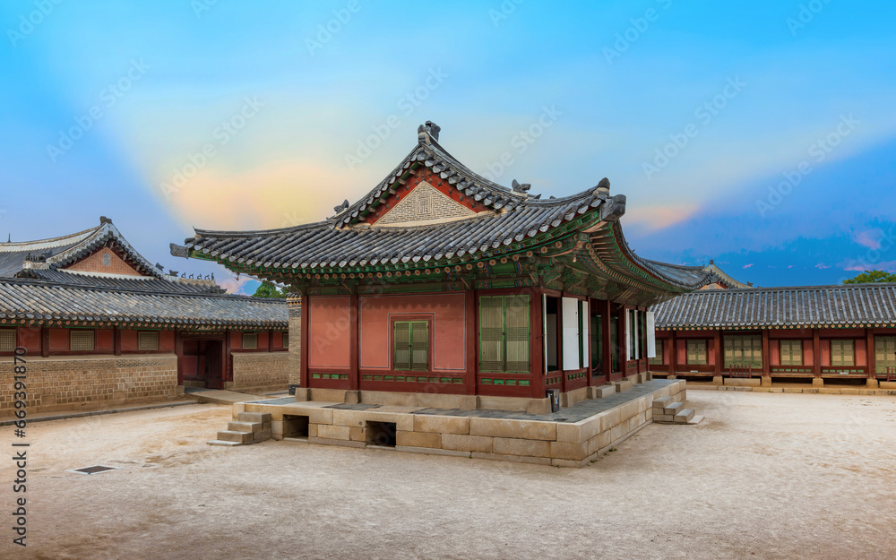 The palace complex or smaller palaces and halls inside Gyeongbokgung Palace The palace complex or smaller palaces and halls inside Gyeongbokgung Palace