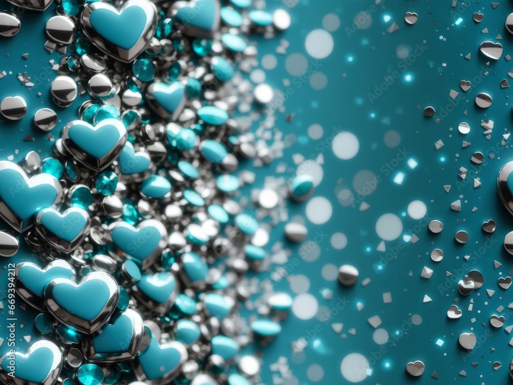 abstract wallpaper with heart blue and white and bokeh abstract wallpaper with heart blue and white and bokeh
