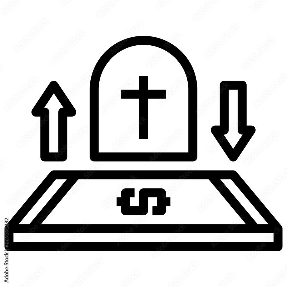 Fototapeta premium Money changes death