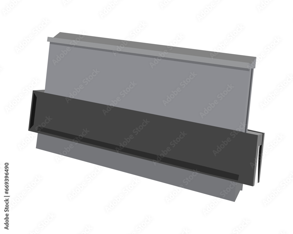 Vector Illustration contour gauge isolated on white background. Carpentry hand tools. Vector Illustration contour gauge isolated on white background. Carpentry hand tools.