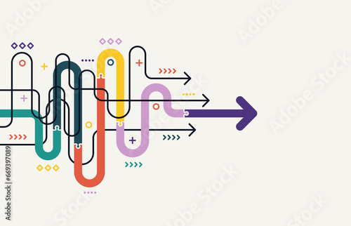 Abstract arrow direction. Technology background. High speed. Hi-tech