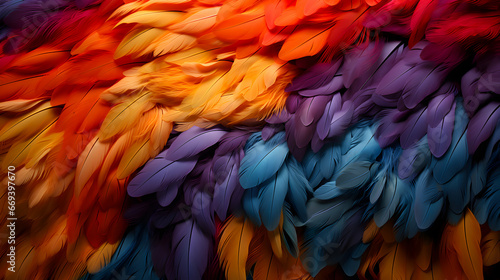 Colourful feathers background. © AB-lifepct