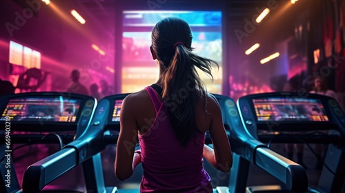 Engaging in high-energy treadmill workouts for heart health