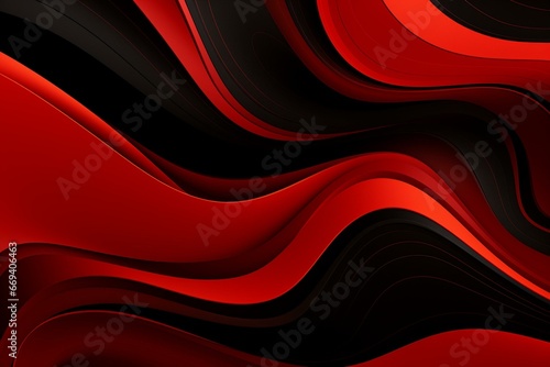 Abstract background featuring red and black colors. Generative AI