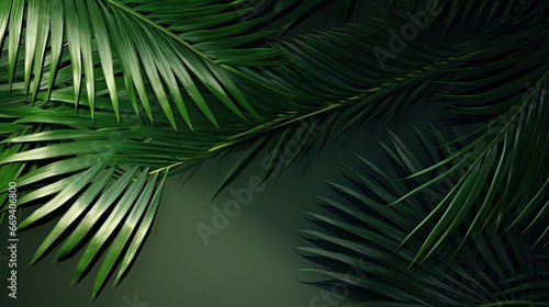 Natural background with palm leaves shadow