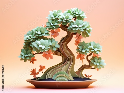 tree in a vase