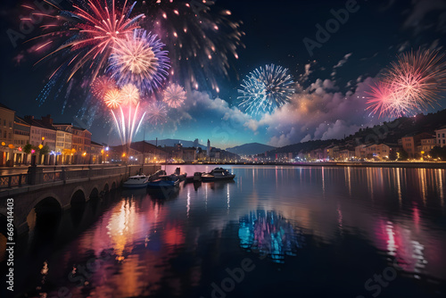 Celebrate the start of a new year with a stunning visual feast of sparkling fireworks, each one a work of art in its own right photo