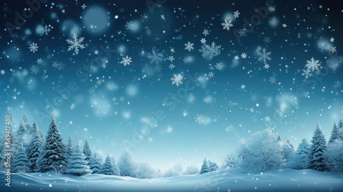 Snow flakes backdrop , White snowflake winter xmas snow background © Atchariya63