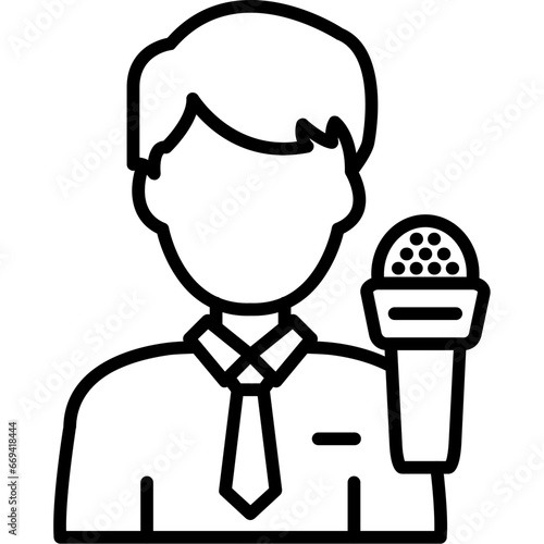 News Anchor Icon