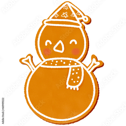 christmas gingerbread snowman