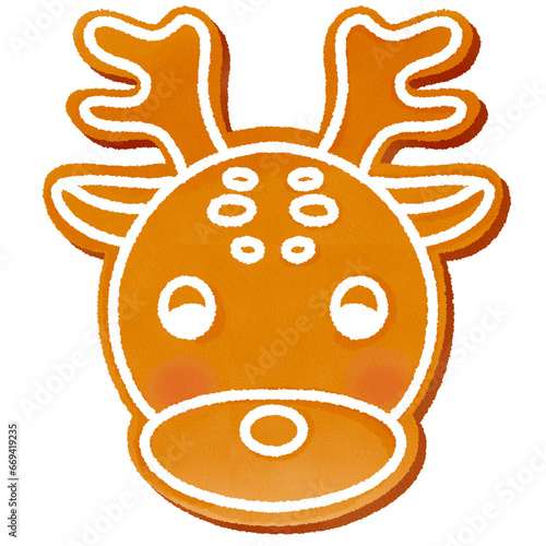 christmas gingerbread deer
