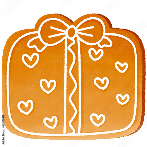gift shaped cookie