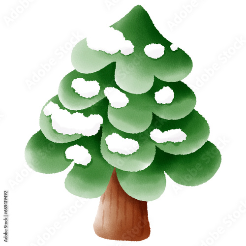 green christmas tree