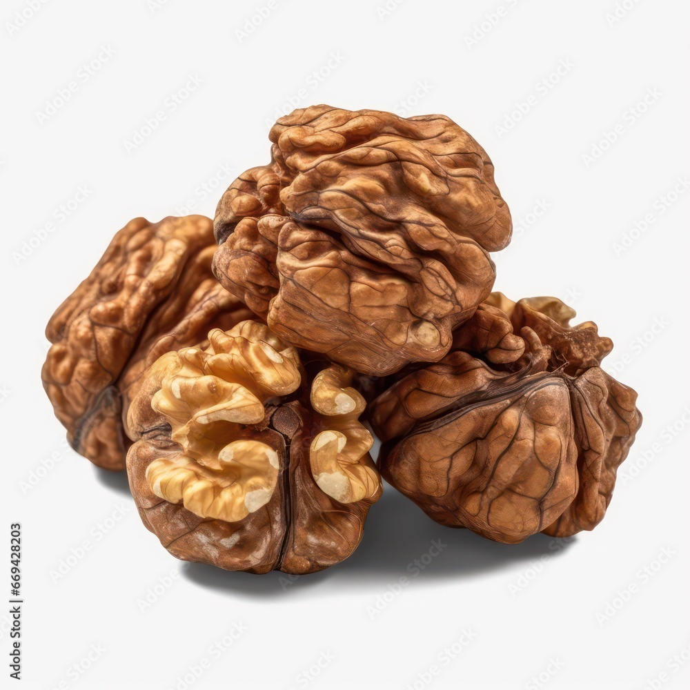walnuts isolated on white background walnuts isolated on white background