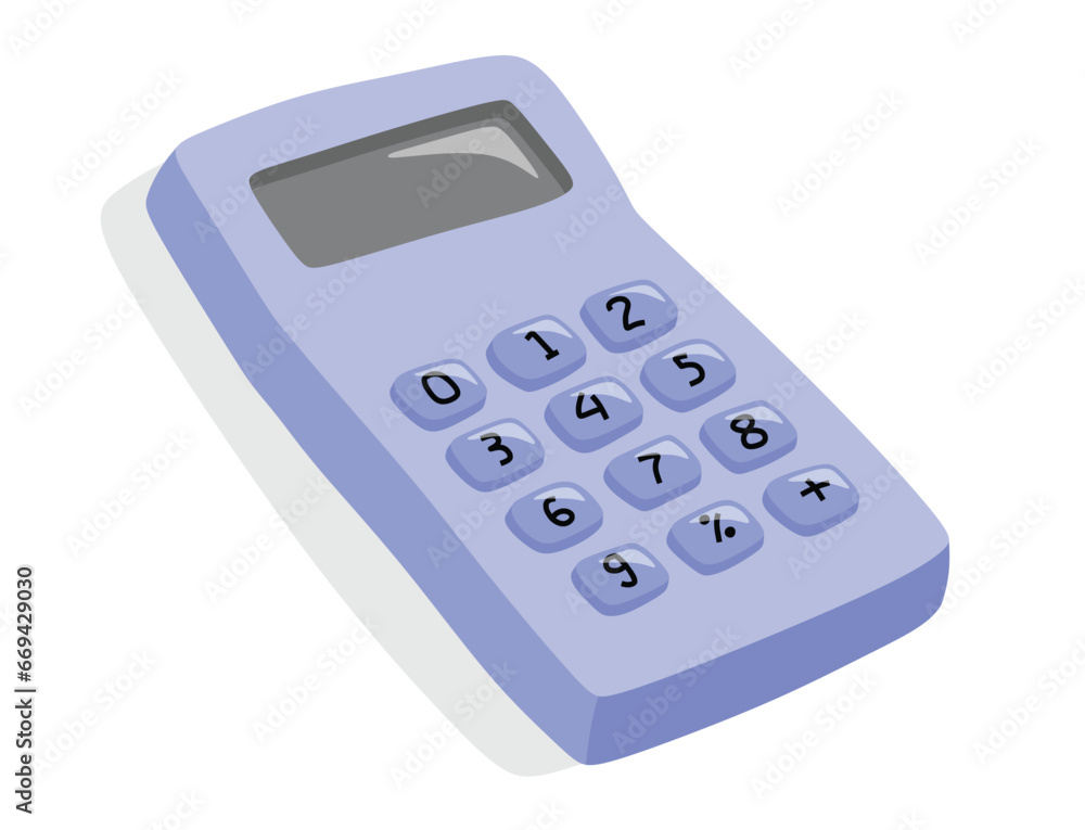 Cute calculator Flat design vector set. Cute calculator Flat design vector set.
