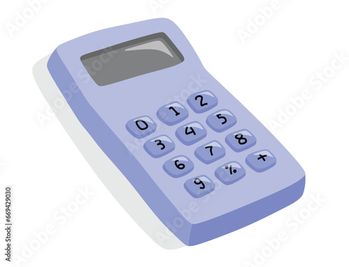 Cute calculator Flat design vector set.