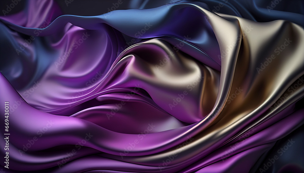 Fototapeta premium Background with abstract silk flow