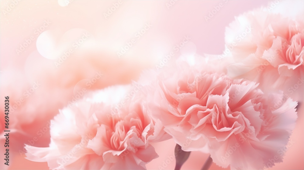 abstract Carnation flower background, blurred background