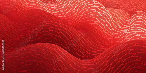 waved red background with a wavy pattern, Chinese New Year festivities, striped compositions, circular shapes, 2D red pattern with waves, minimalist color palette, Chinese wallpaper photo