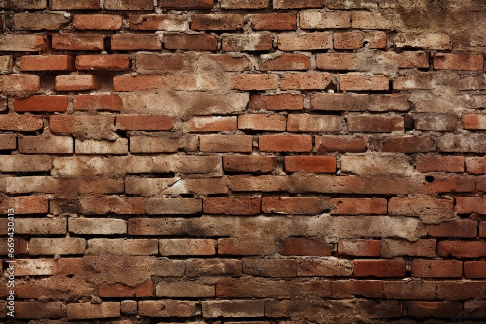 Fototapeta premium pattern of old brick wall background, illustration, stock photo