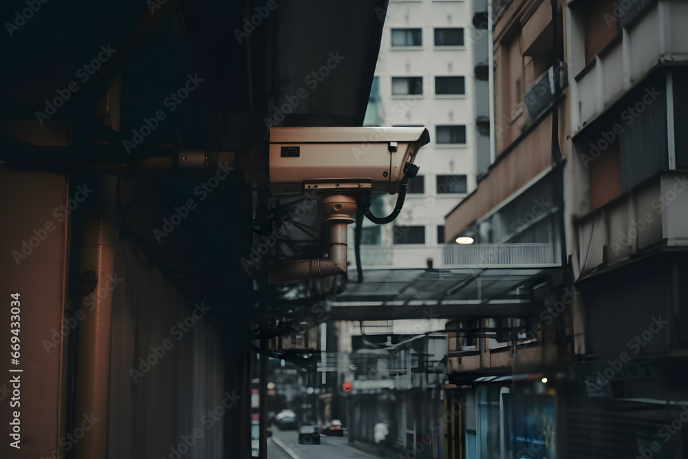 Digital Guard: Security Camera on Building
