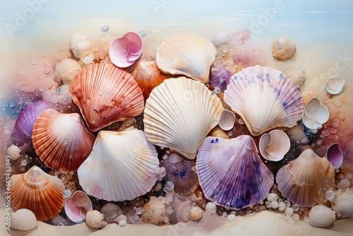 seashells on the beach