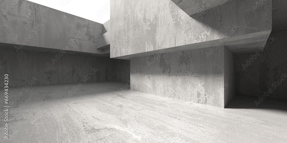 Abstract architecture interior background. Modern concrete room Abstract architecture interior background. Modern concrete room