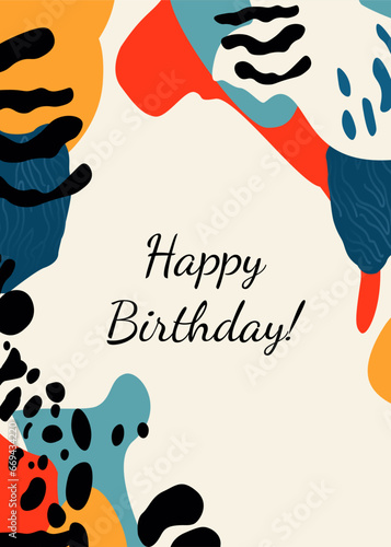 Abstract creative universal artistic templates with animalistic texture . Good for poster, birthday card, invitation, flyer, cover, banner, placard, brochure and other graphic design