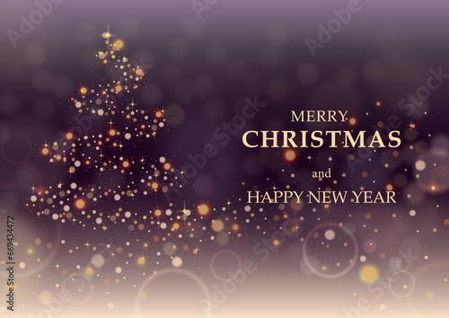 冬の背景メッセージ入りベクター素材