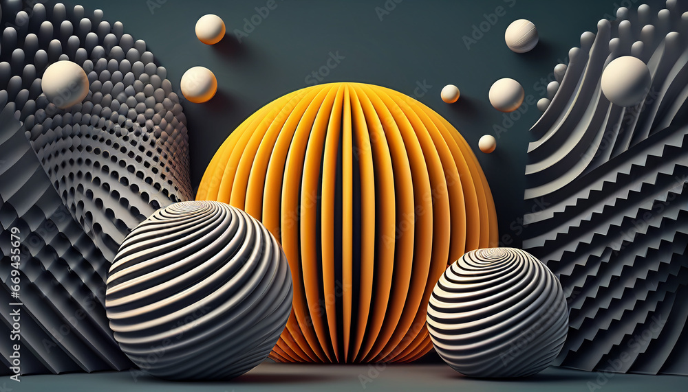 Fototapeta premium contemporary geometric backdrop